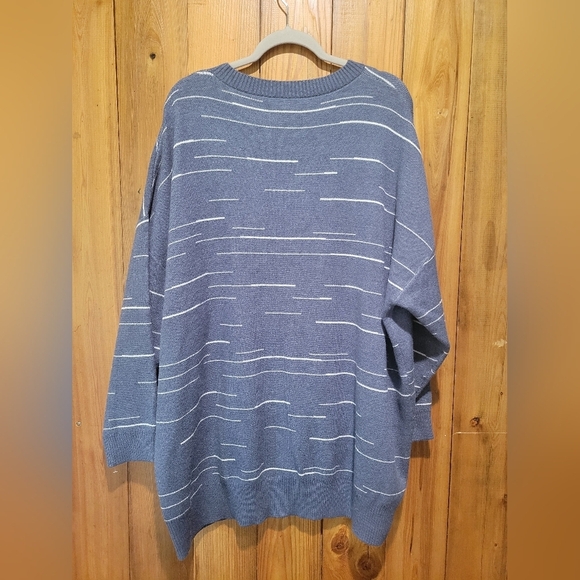 Bloomchic Blue Striped Men's Sweater - Picture 2 of 12